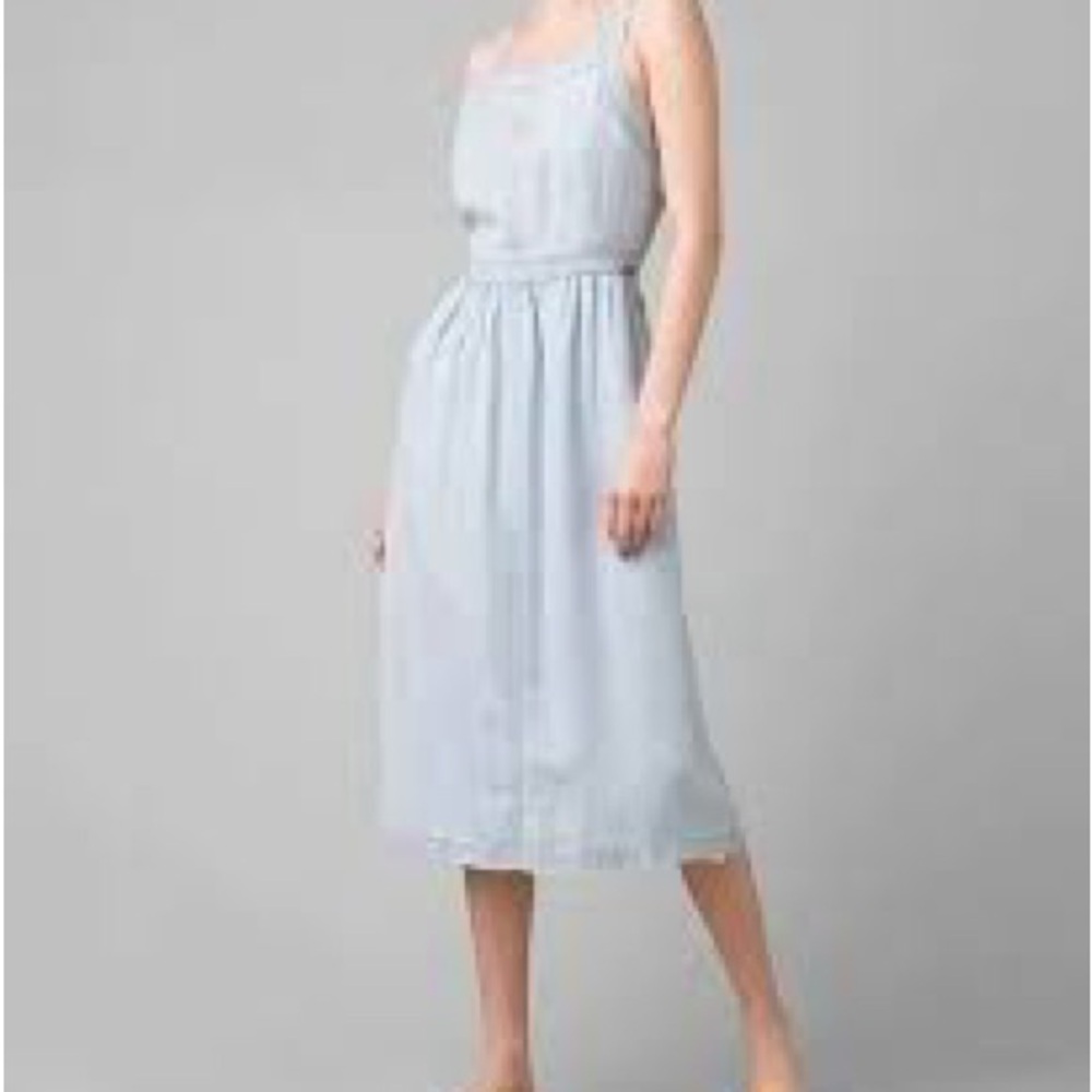 prAna sun driffter dress vintage blue light weight size Large NWTS with pockets